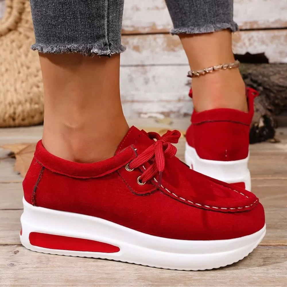 Round Toe Platform Sneakers, image 11