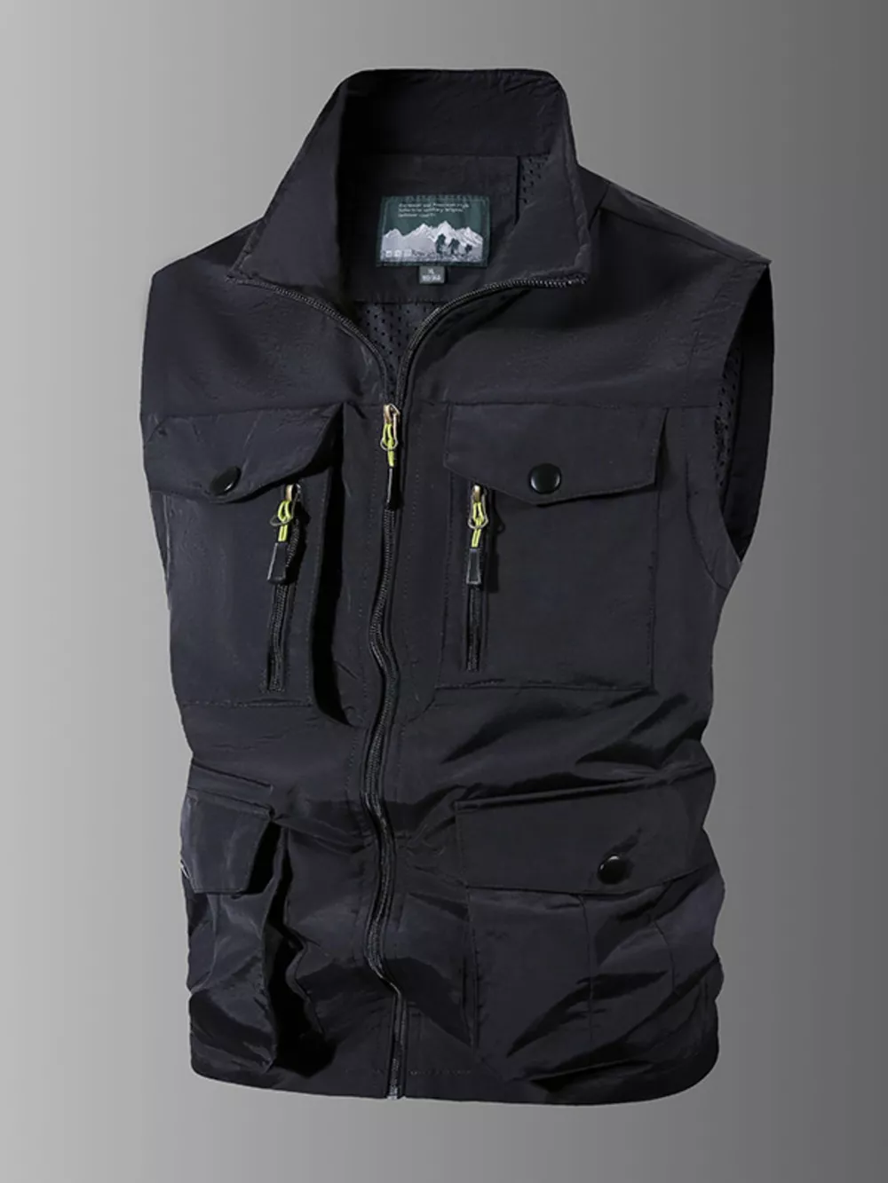 Men's Plus Size Multi-Pocket Outdoor Vest, image 4