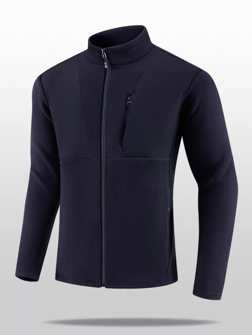 Men's Plus Size Full- Fleece Jacket, image 3