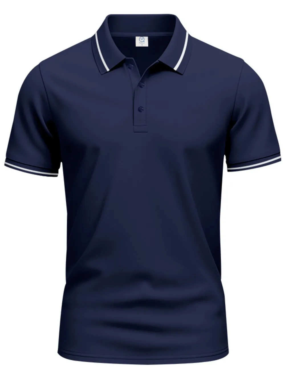 Men's Full Size Collared Neck Short Sleeve Polo Plus Size, image 9