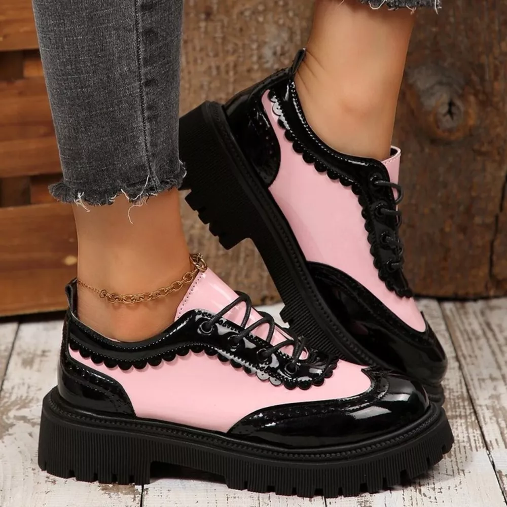 Round Toe Platform Loafers, image 5