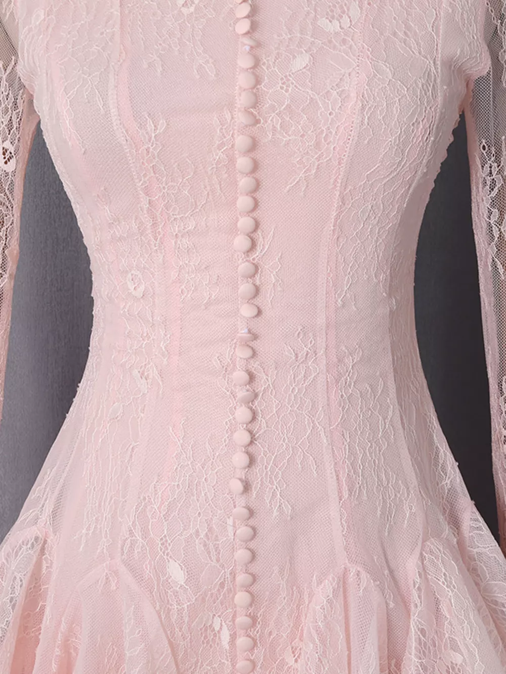 Lace Flare Sleeve Mini Dress, image 7