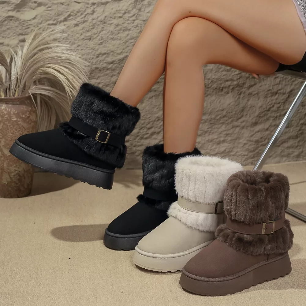 Round Toe Platform Boots, image 2
