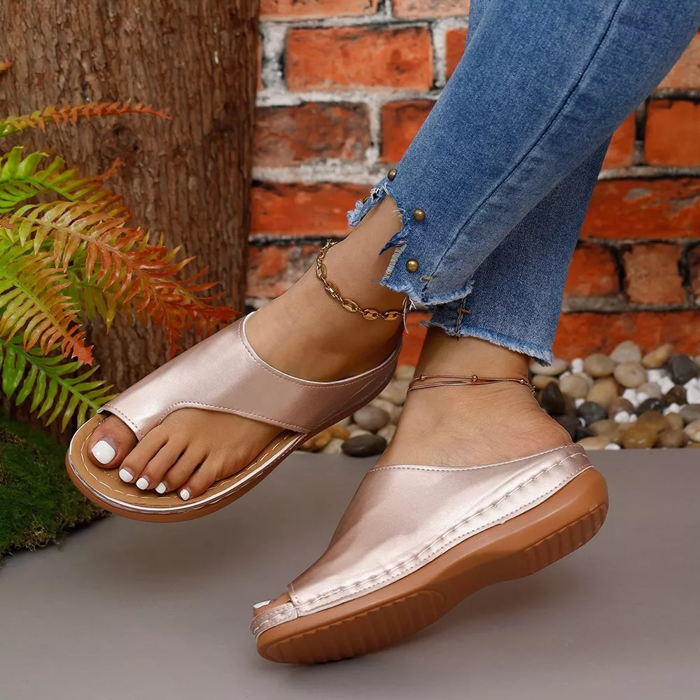 Toe Post Wedge Sandals, image 7