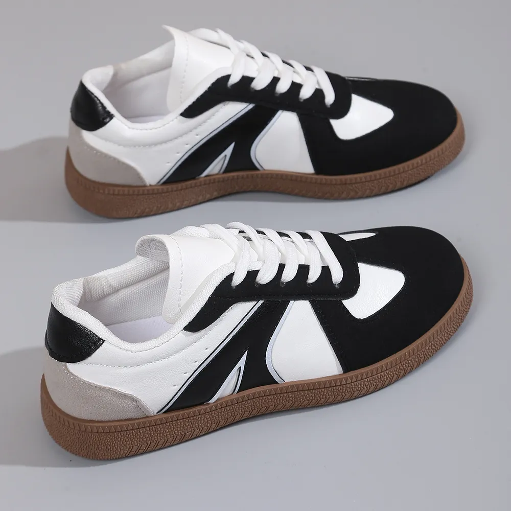 Lace Up Round Toe Sneakers, image 3