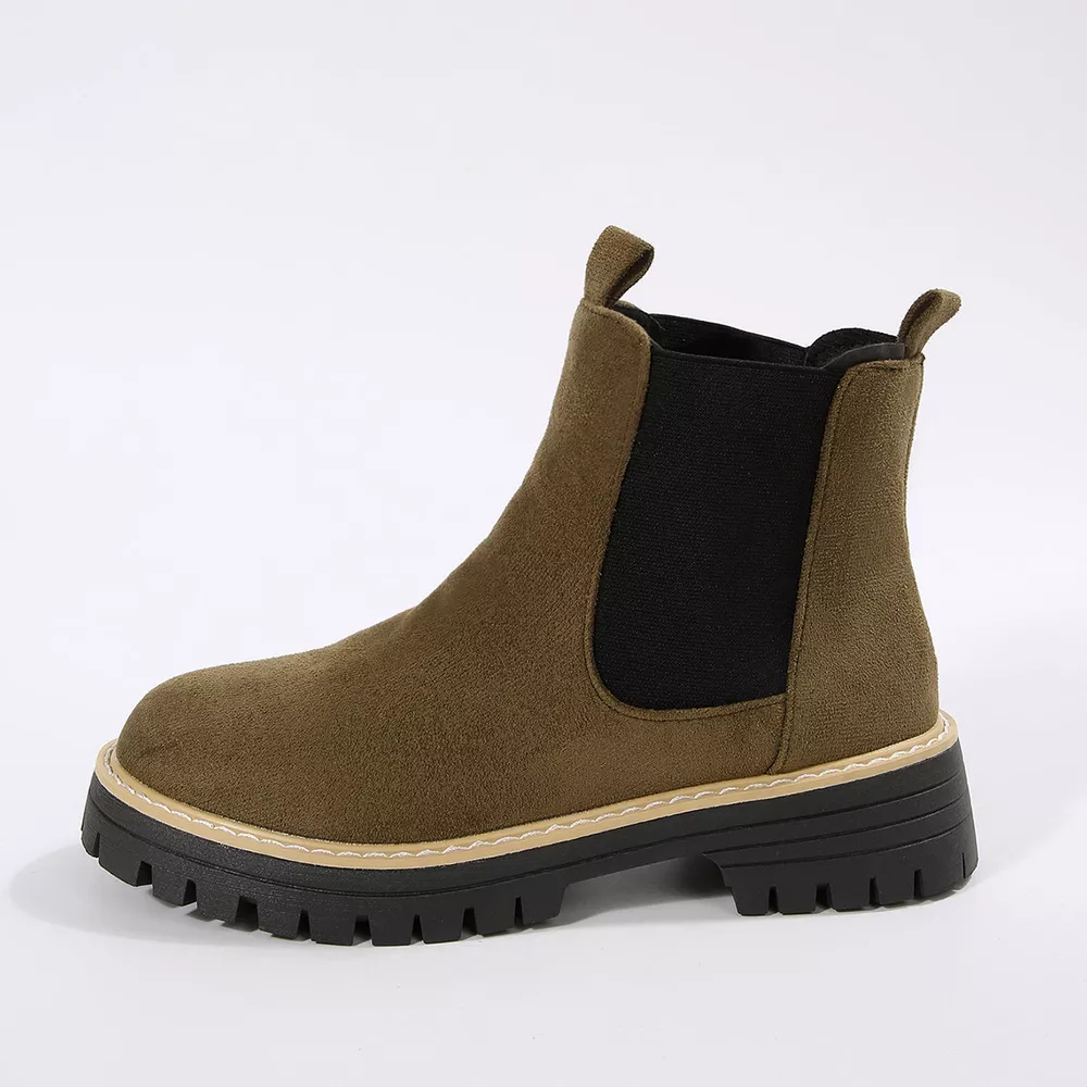 Round Toe Block Heels Boots, image 5