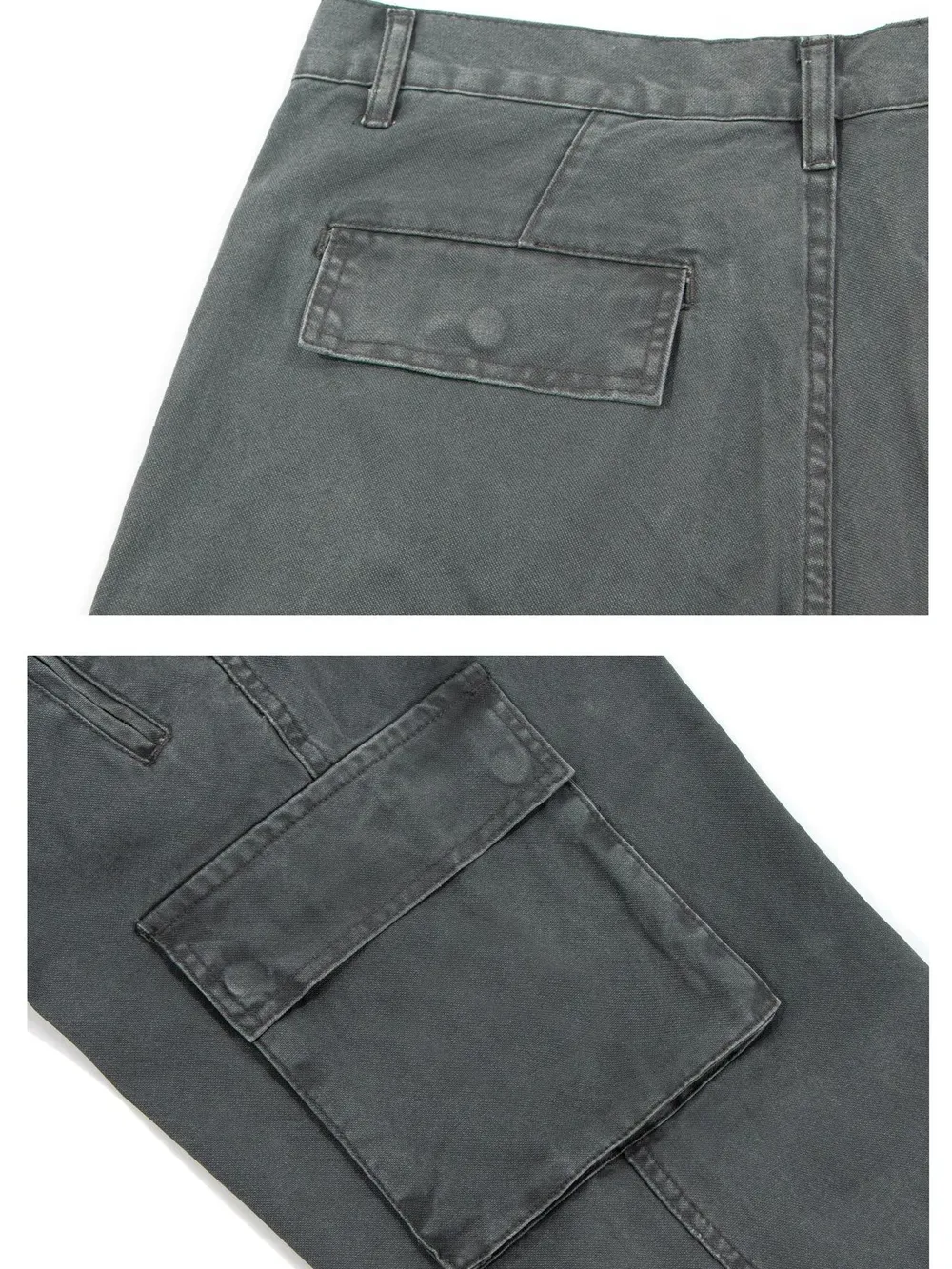 Men's Wide Leg Cargo Pants, image 7