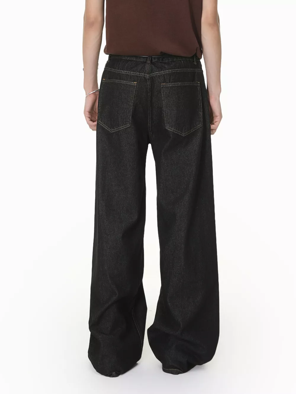 Men's Loose Fit Button-Fly Jeans, image 3