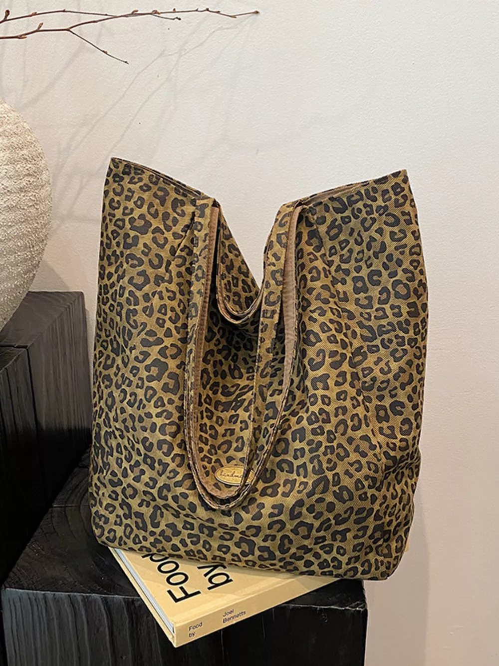 Leopard Print Casual Tote Bag, image 5