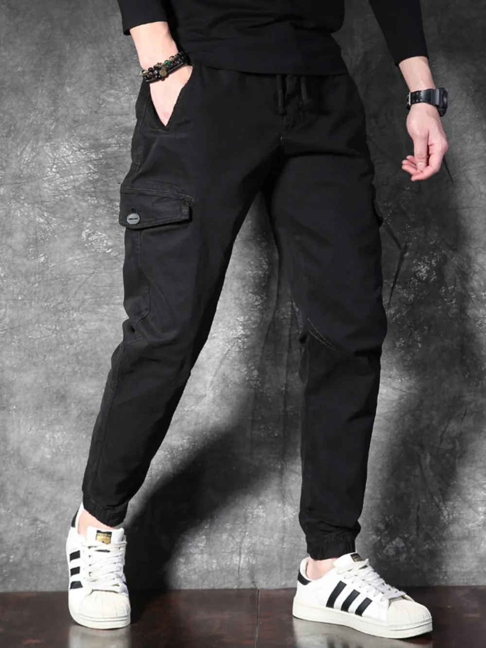 Men's Cargo Pants with Drawstring, image 9