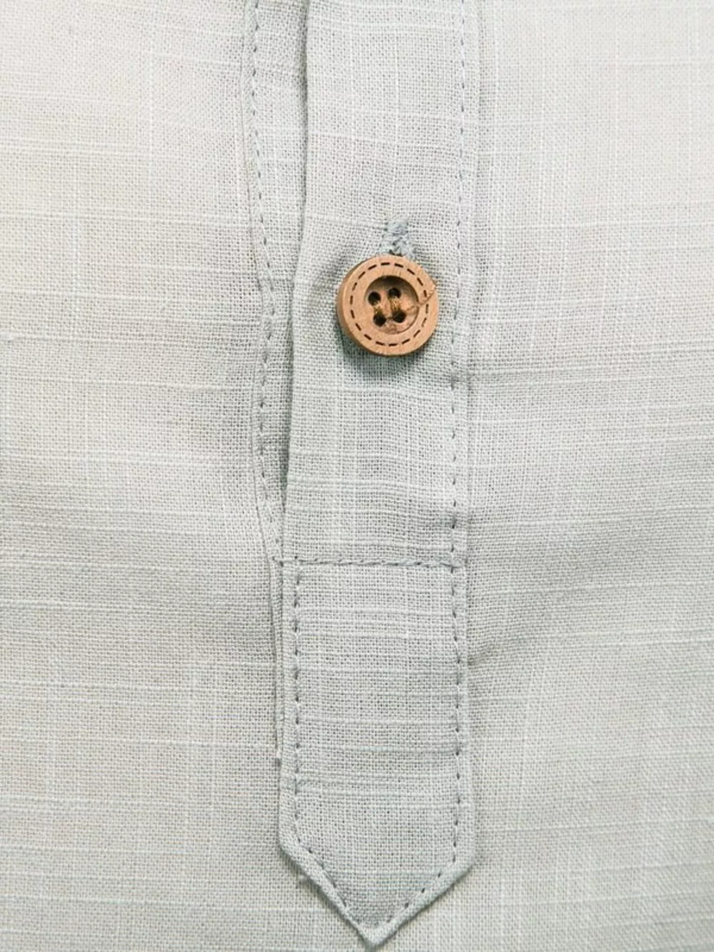 Men's Plus Size Button Detail Long Sleeve Shirt, image 8