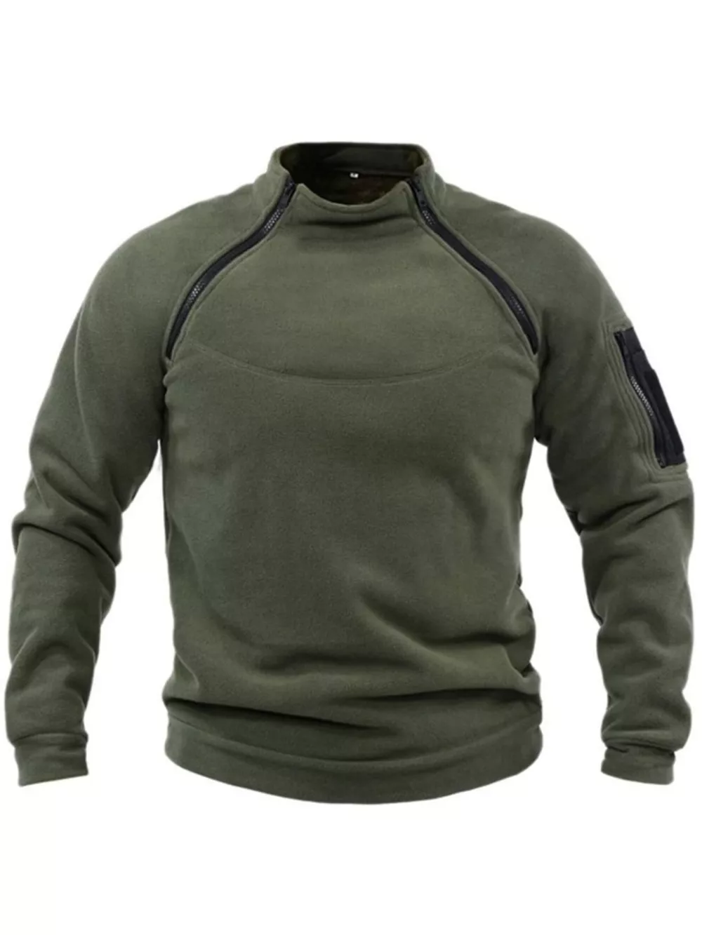 Men's Full Size Long Sleeve Fleece Sweatshirt Plus Size