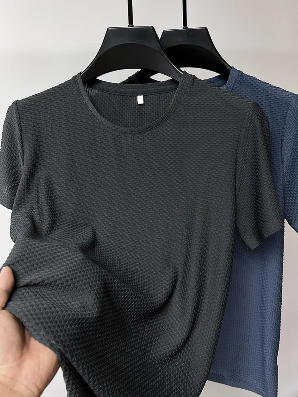 Men's Plus Size Round Neck Short Sleeve T-Shirt, image 5