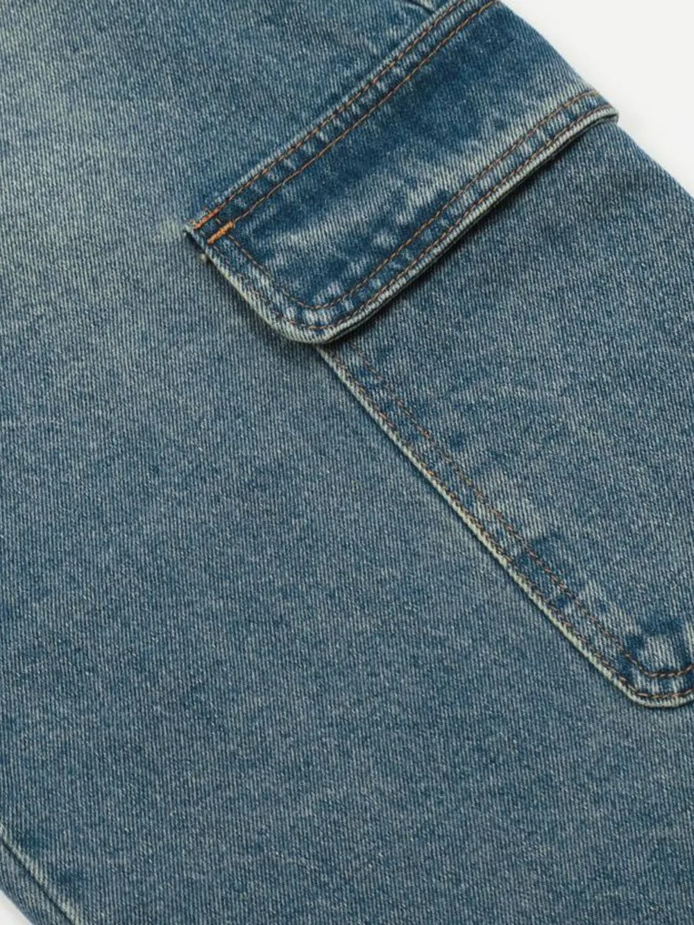 Men's Washed Multi-Pocket Cargo Jeans, image 13