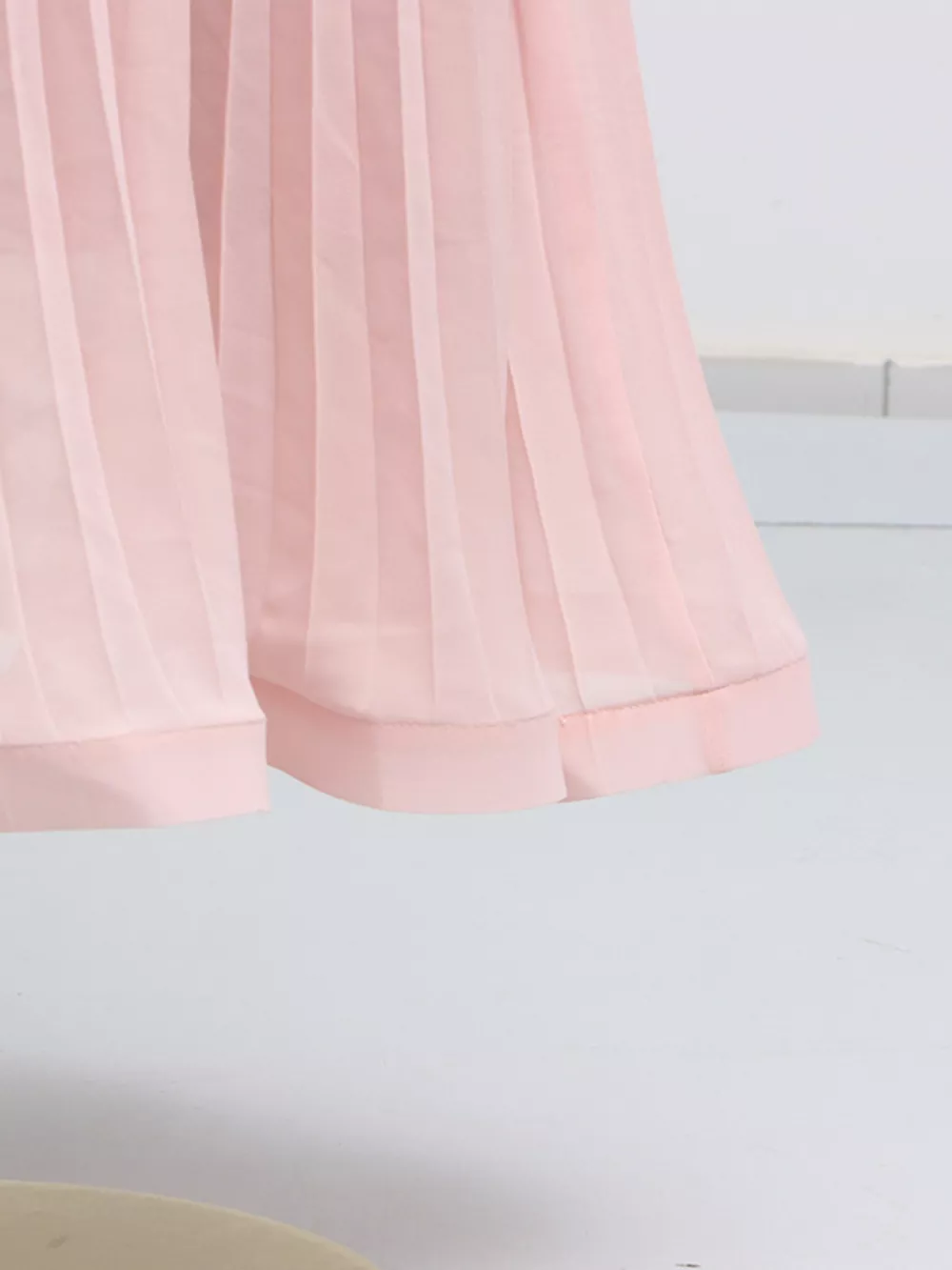 Frill Lapel Collar Top and Pleated Skirt Set, image 25