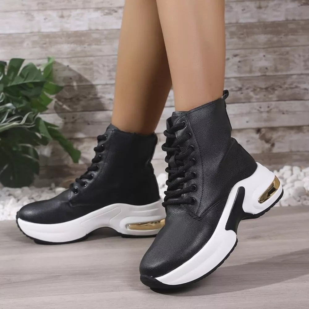 Lace Up Platform Ankle Boots, image 4