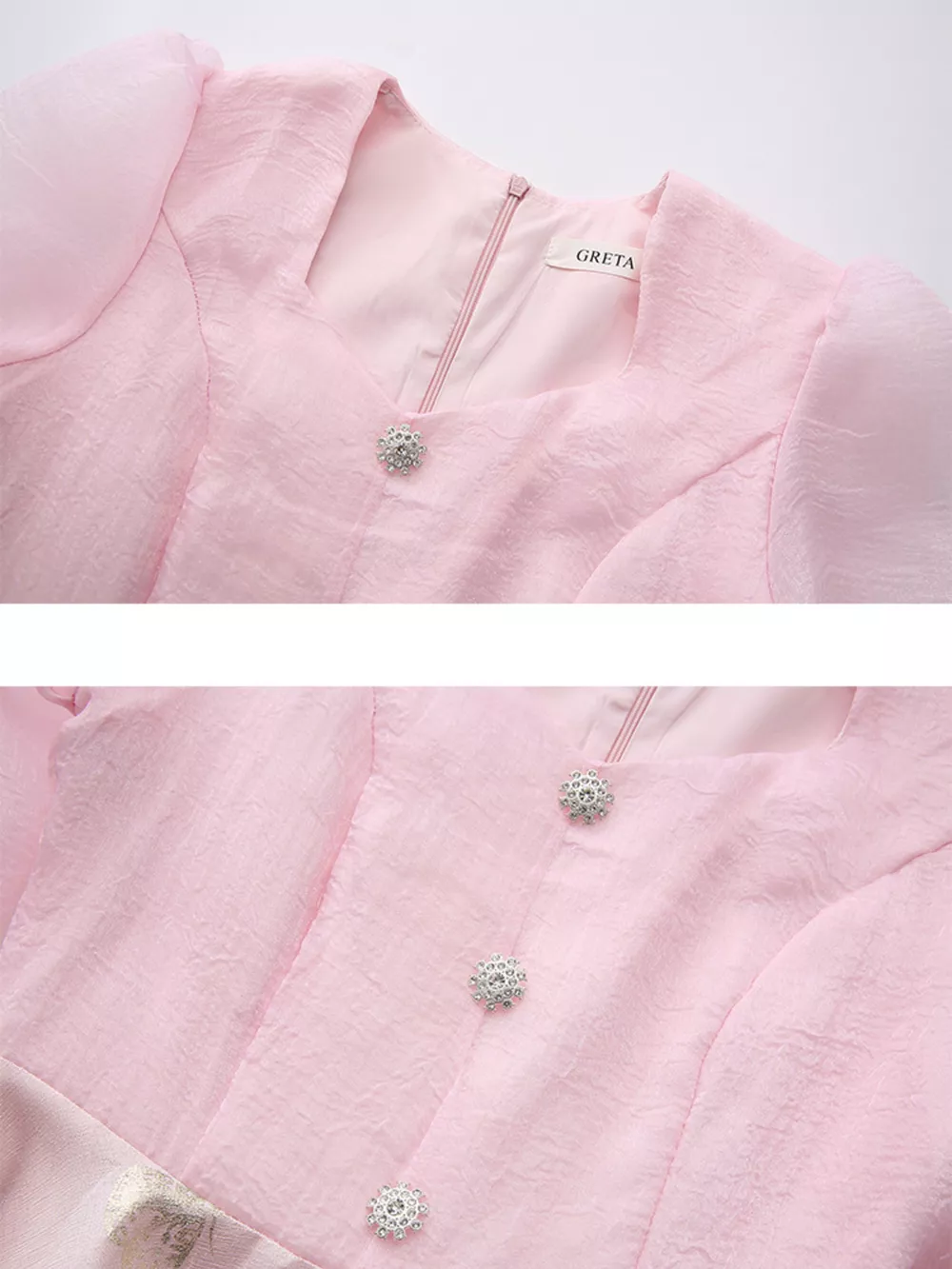 Butterfly Print Puff Sleeve Dress, image 10