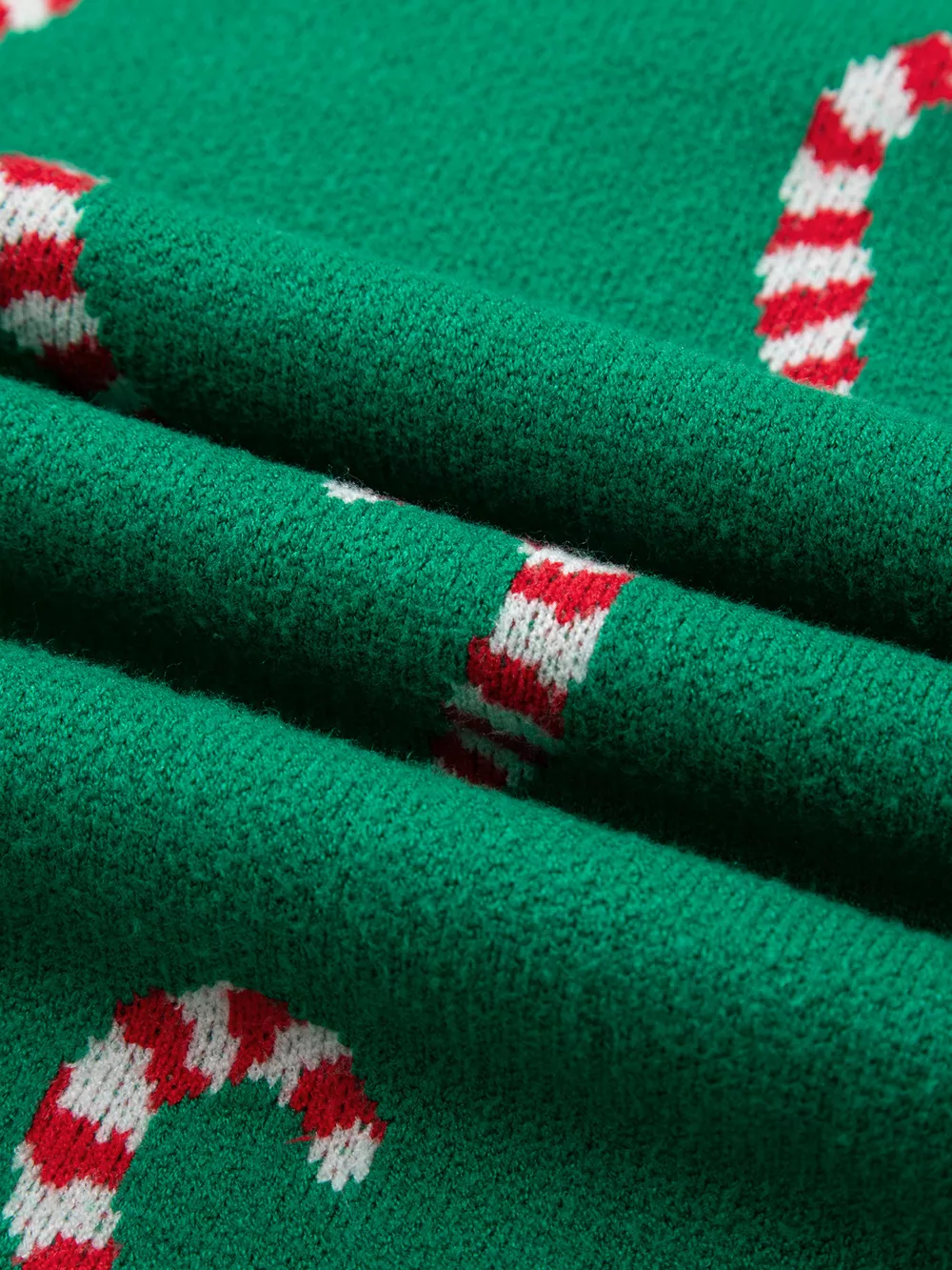 Christmas Candy Cane Holiday Drop Shoulder Sweater, image 9