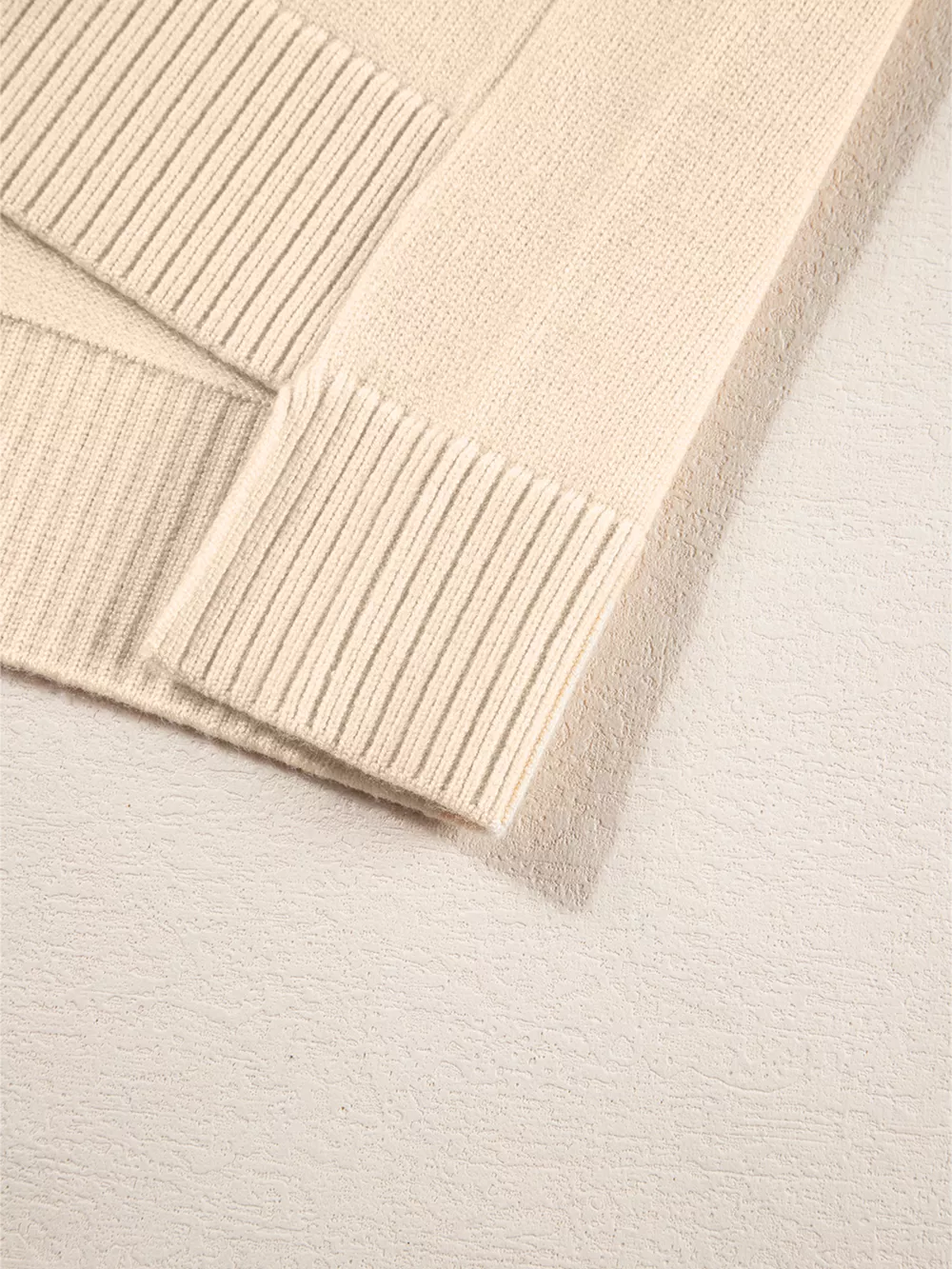 Front Center Seam Drop Shoulder Solid Sweater, image 11