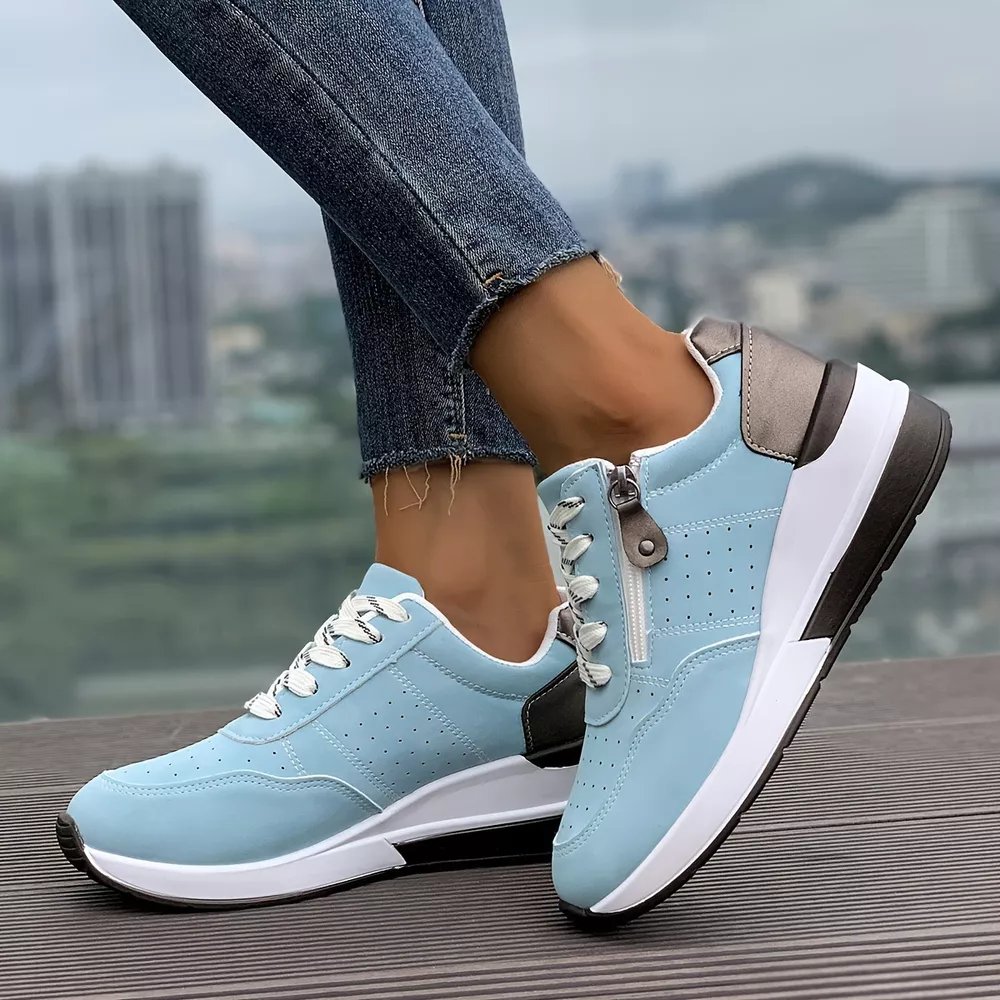 Round Toe Lace Up Sneakers, image 5