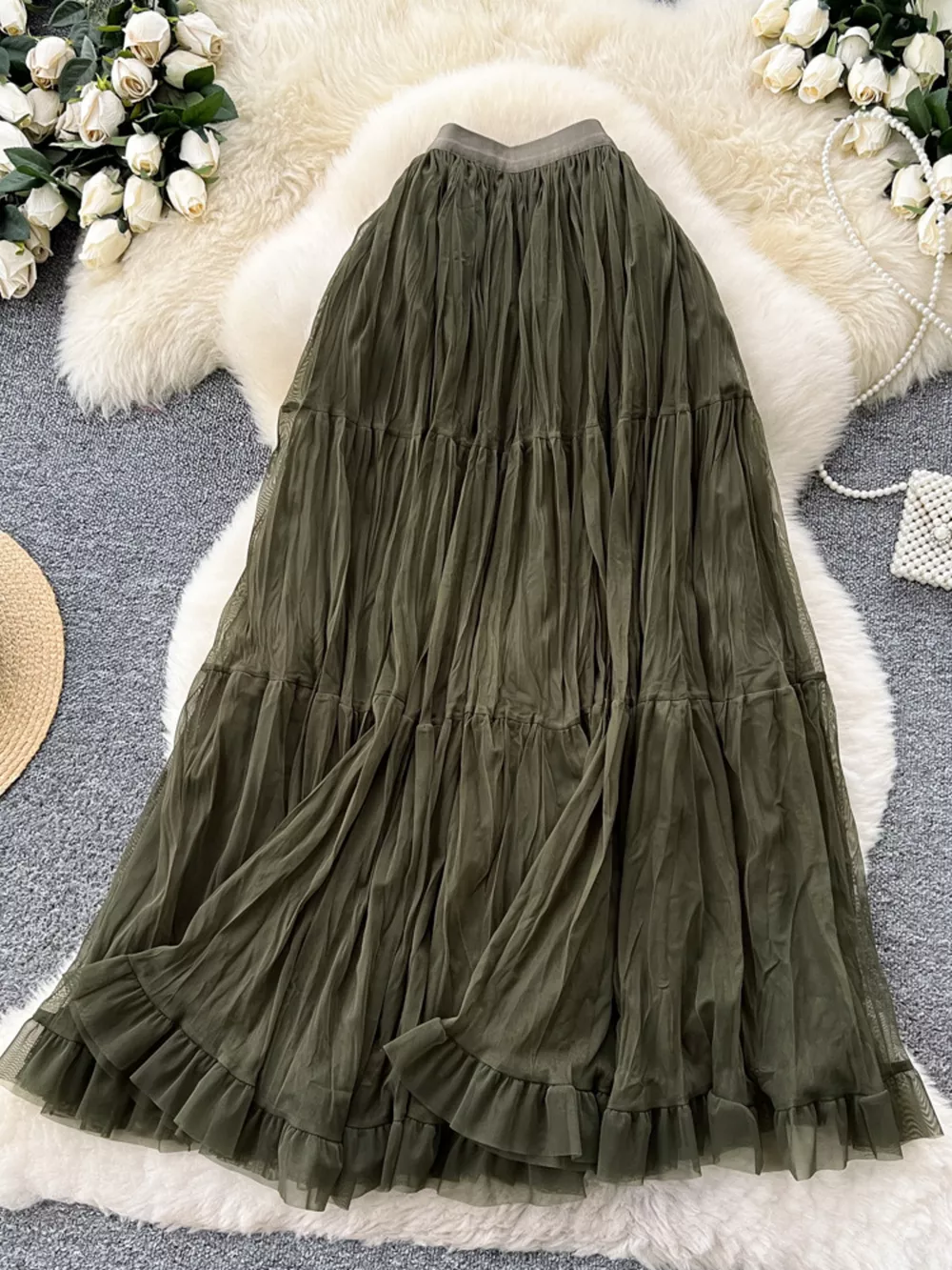 Tiered Tulle Skirt, image 10