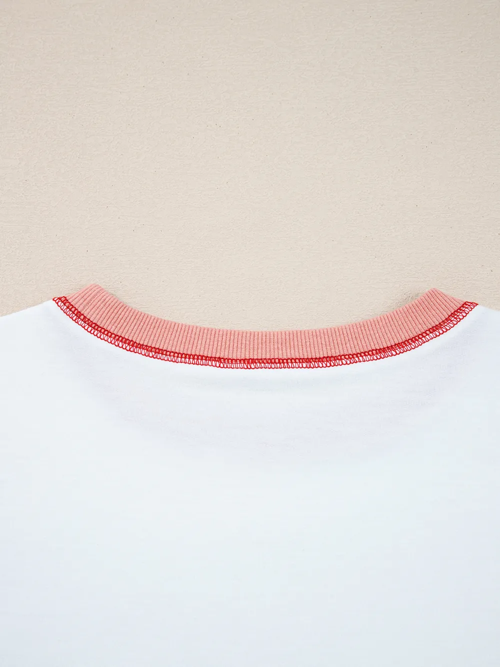 Stripe Color Block Contrast Stitching Oversize Sweatshirt, image 4