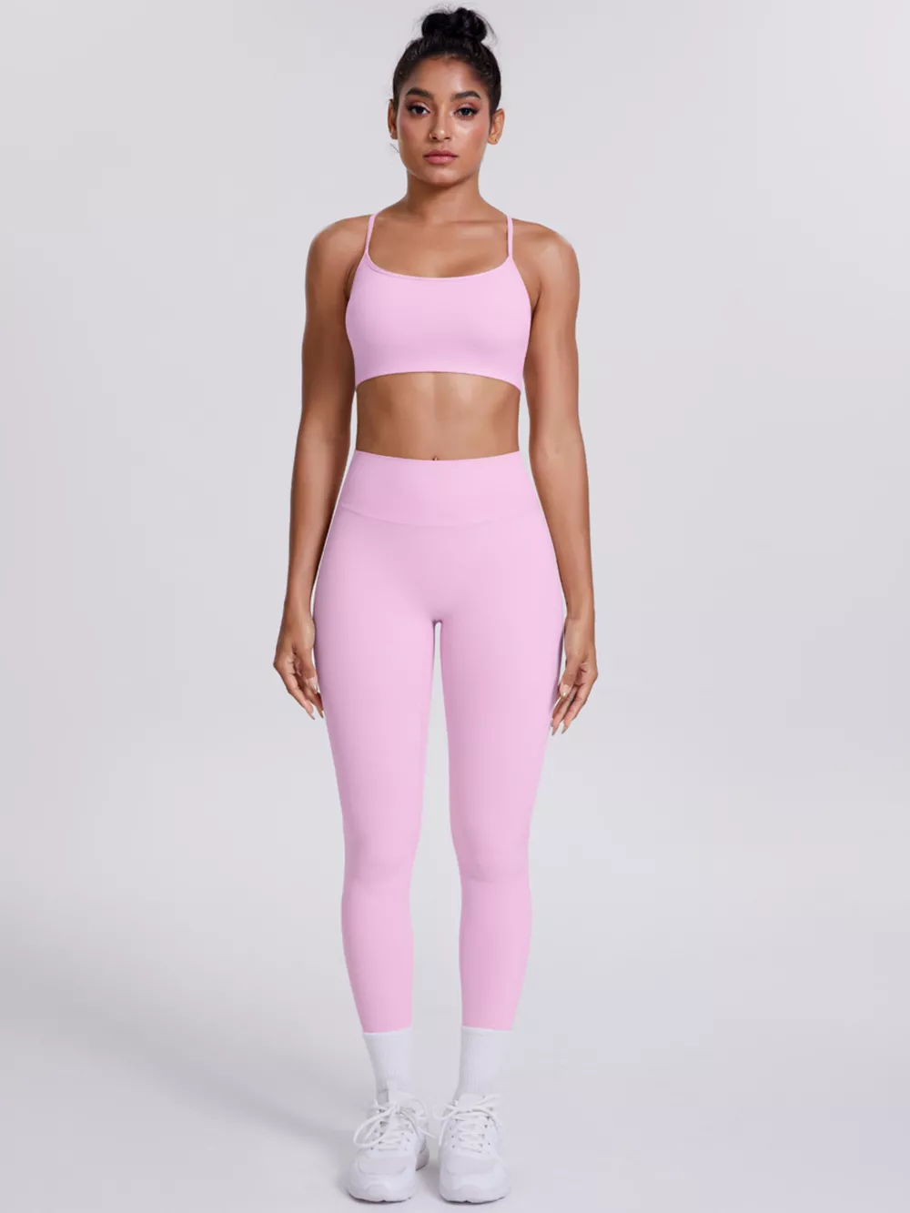 Criss-Cross Back Cami and Leggings Active Set, image 24