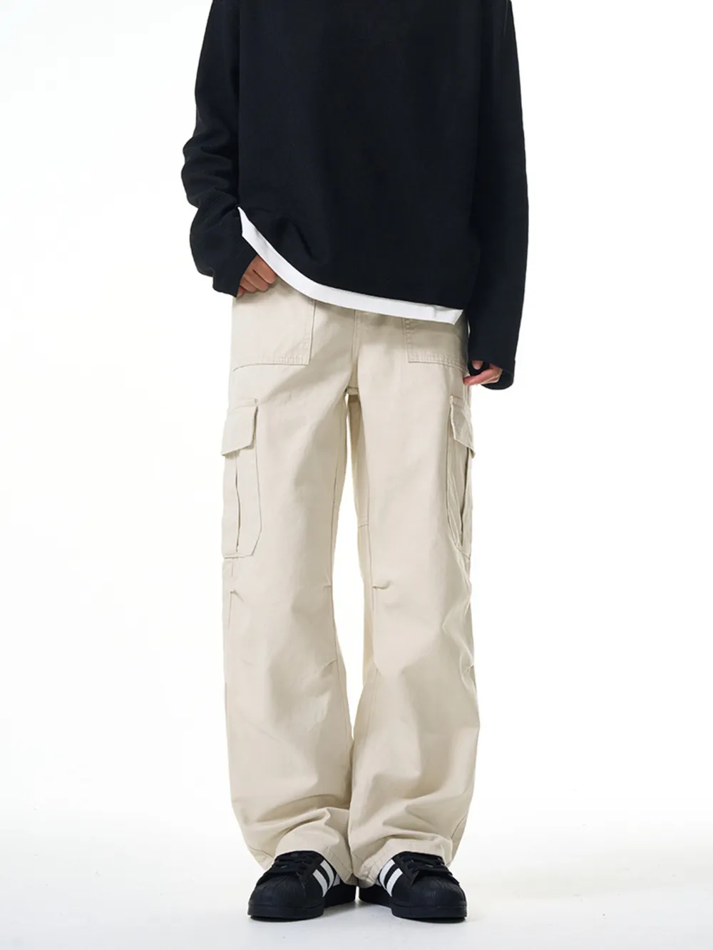 Men's Full Size Loose Fit Cargo Pants Plus Size