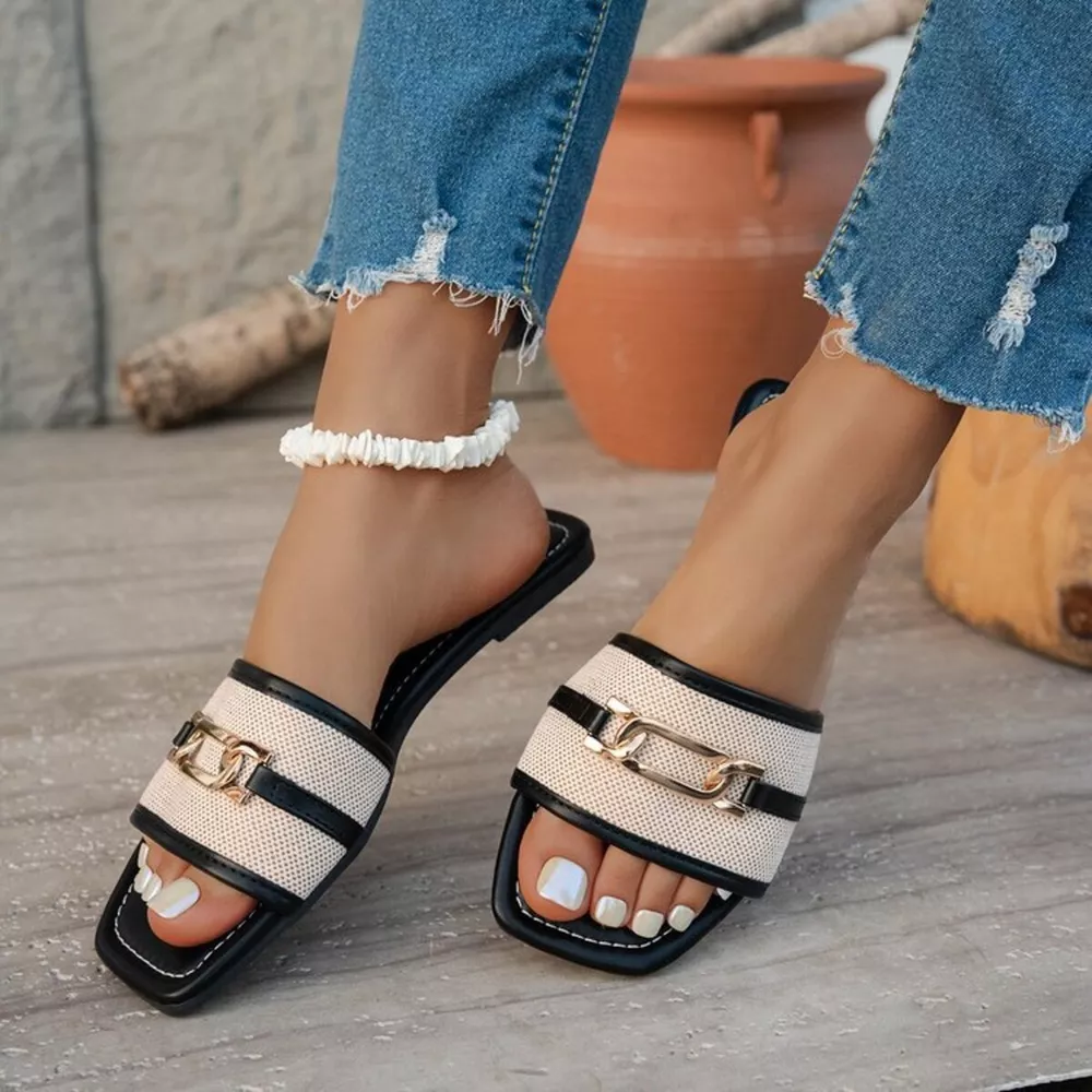 Open Toe Flats Sandals, image 2