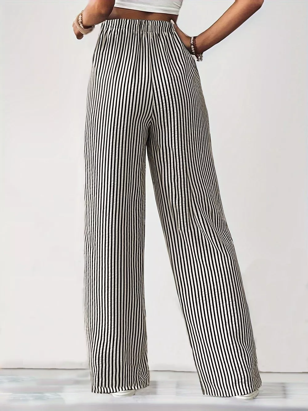 Striped Wide Leg Pants, image 7
