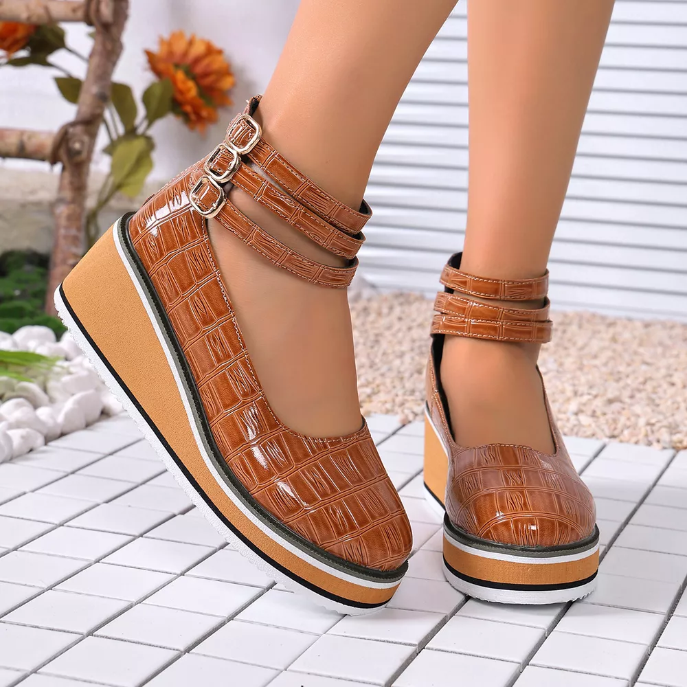 Multi-Strap Wedge Pumps, image 5