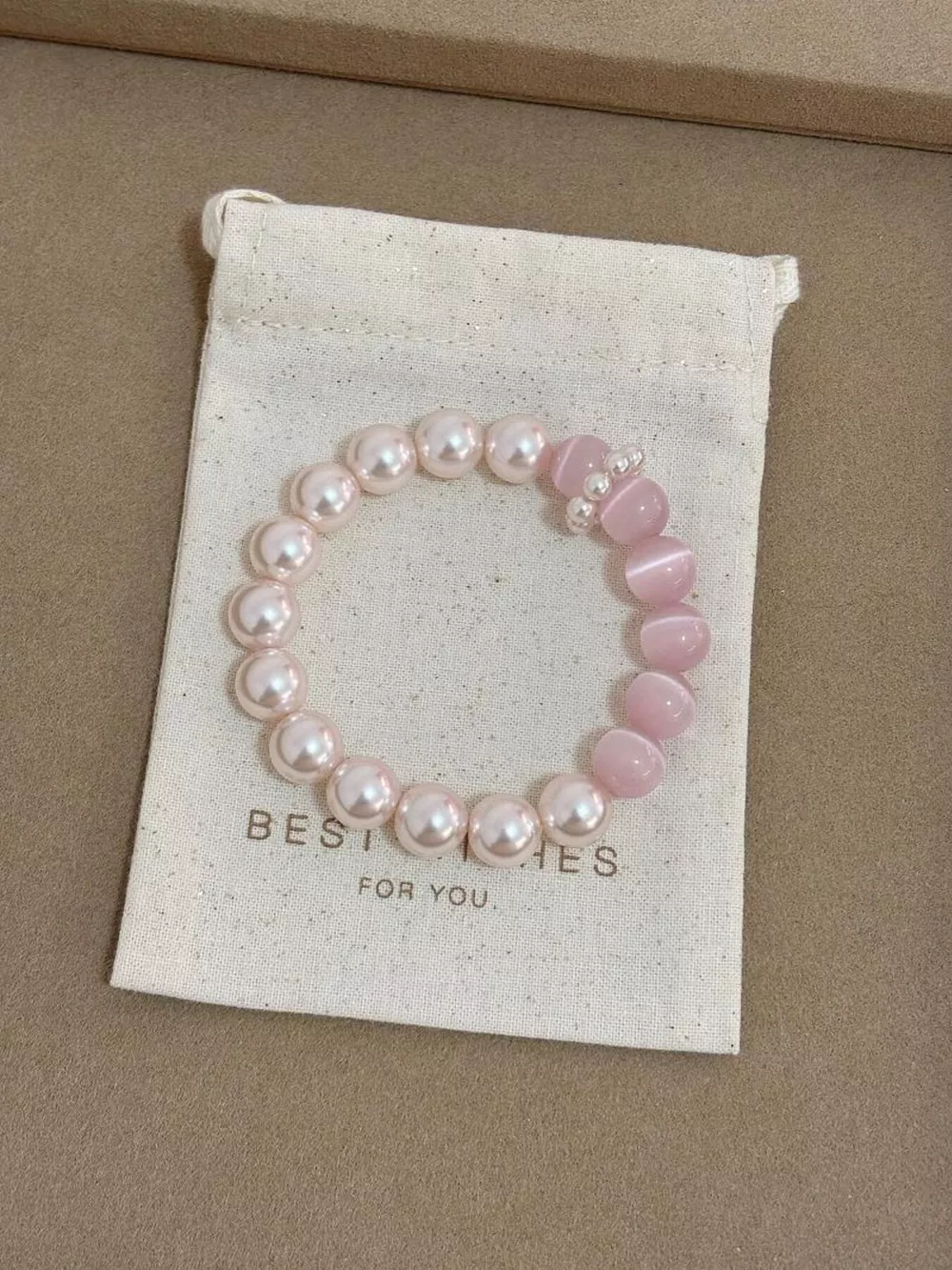 Pearl & Cat's Eye Stone Bracelet