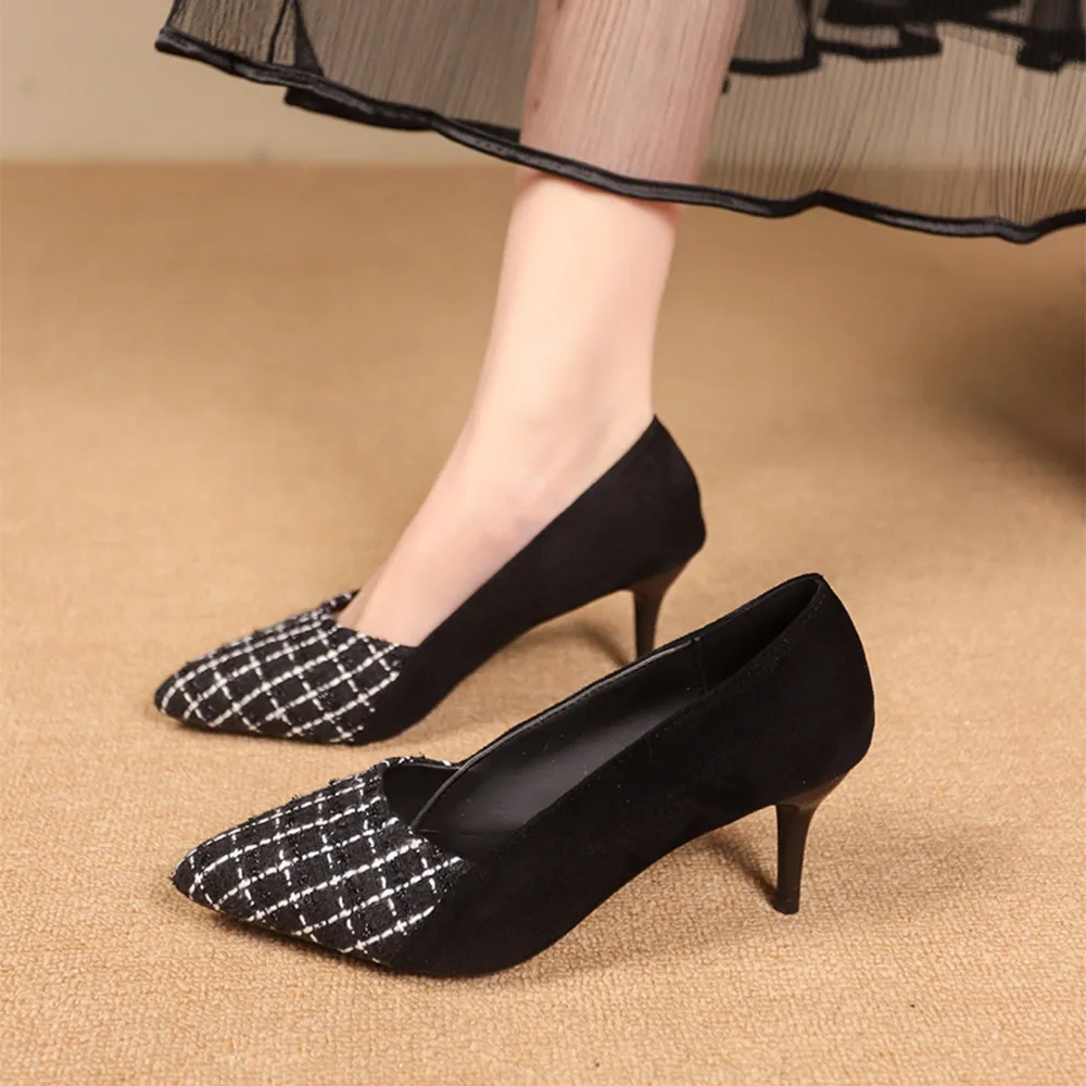 Point Toe Suede Pumps, image 16