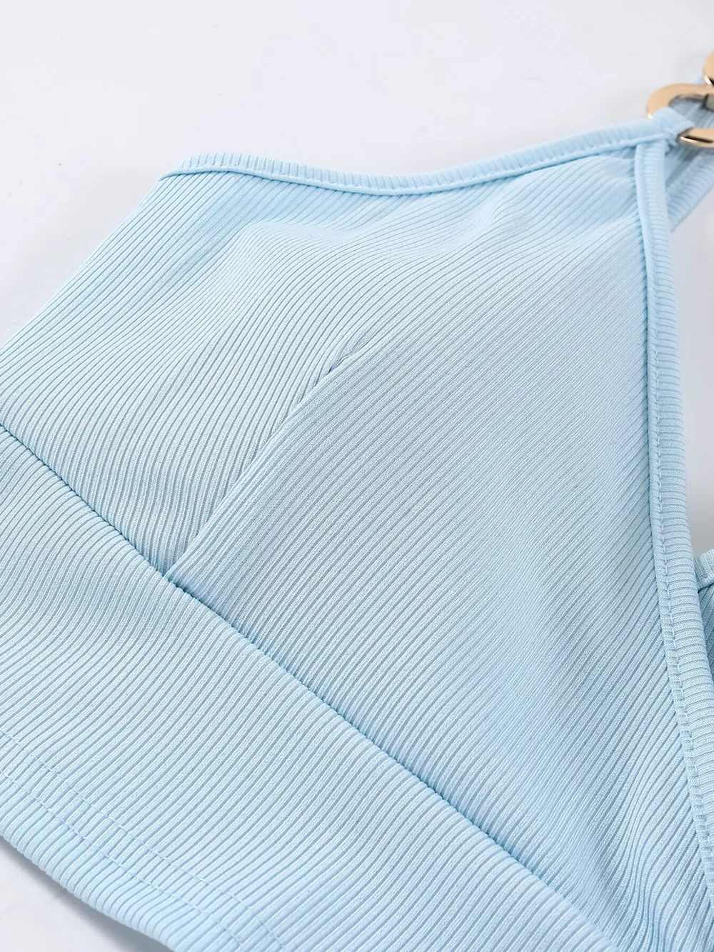 Chain Strap Ribbed Cami Top, image 5