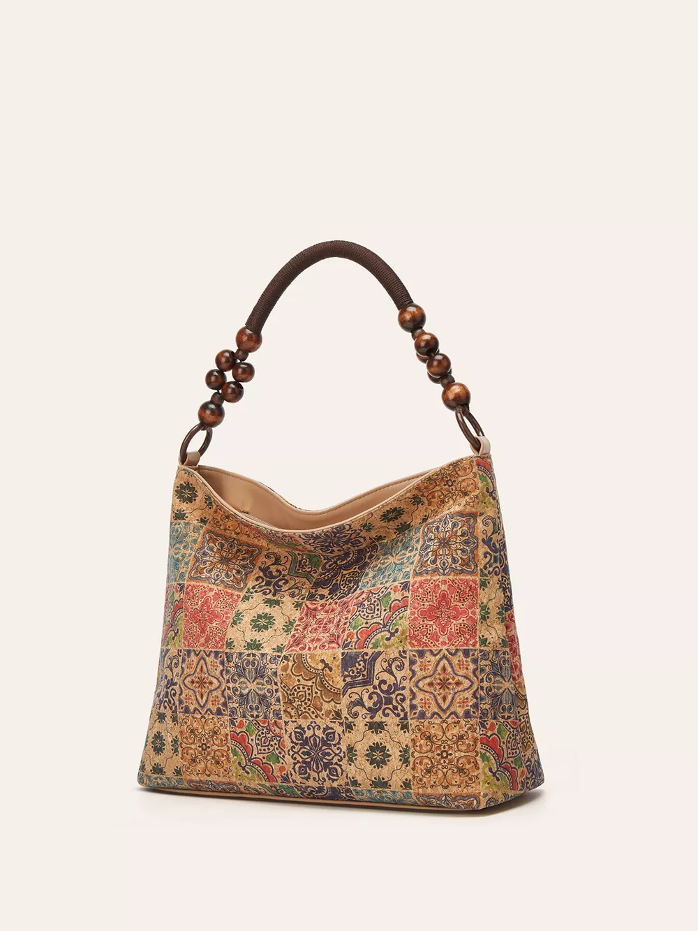 Bohemian Geometric Pattern Hobo Handbag, image 4
