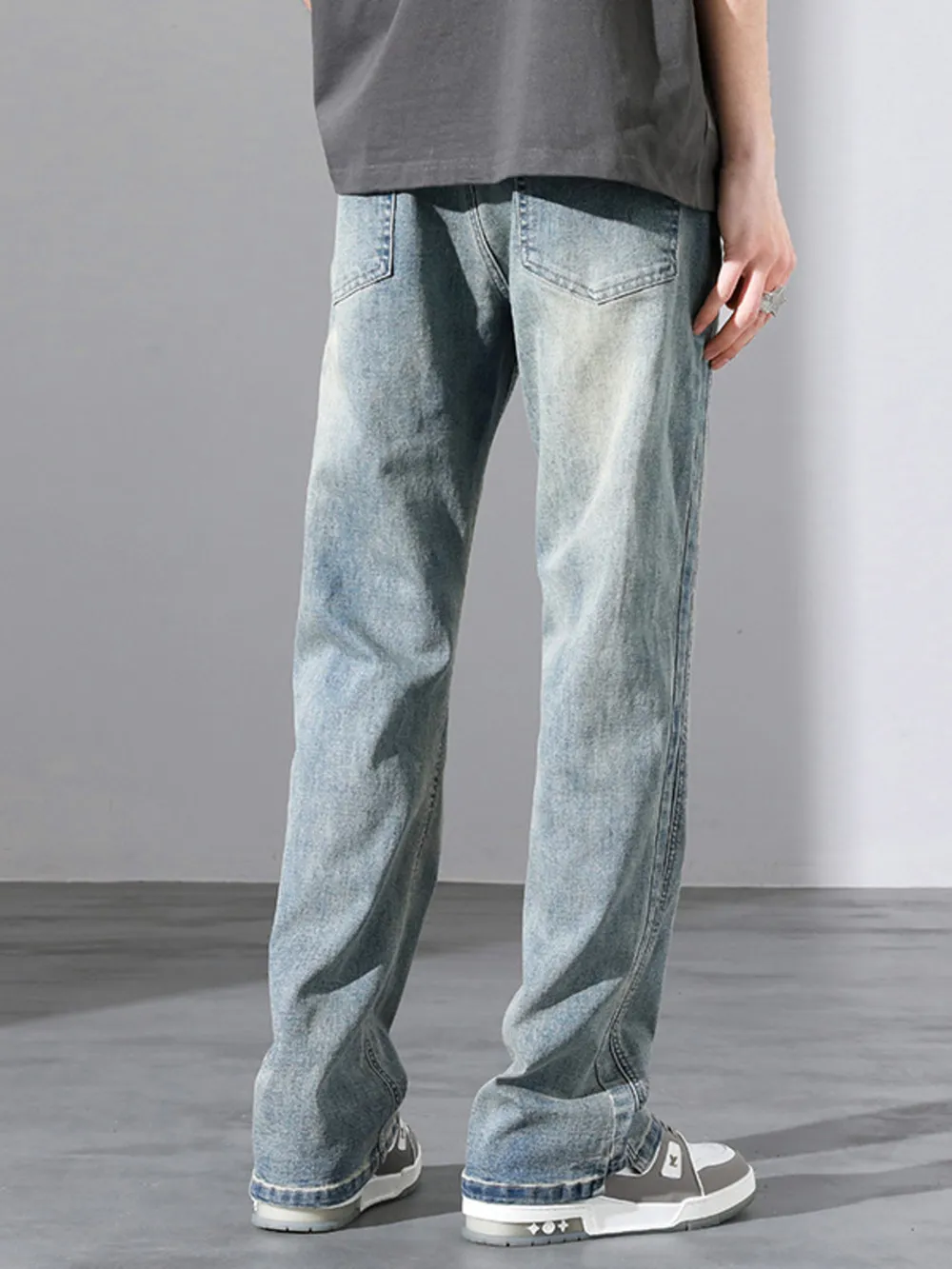 Men's Full Size Straight Leg Jeans Plus Size, image 4