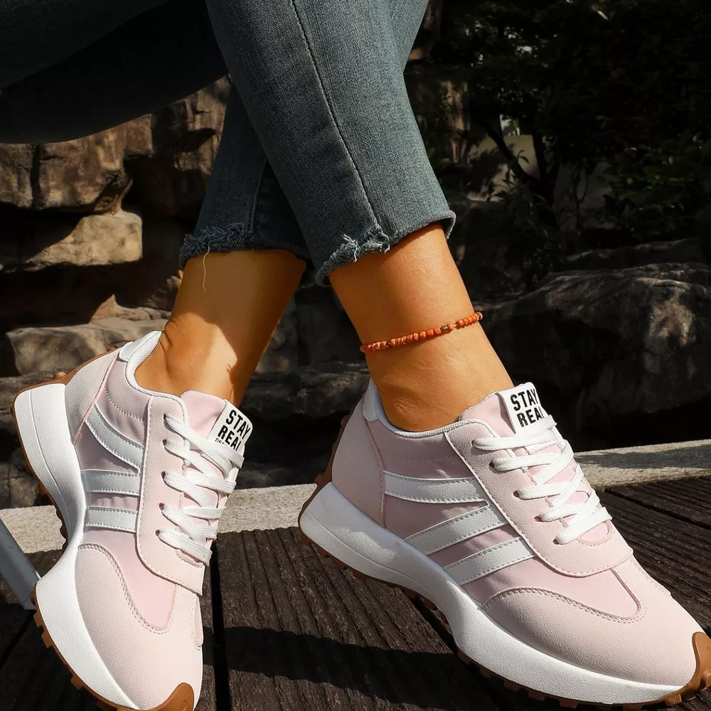 Round Toe Lace Up Sneakers, image 8