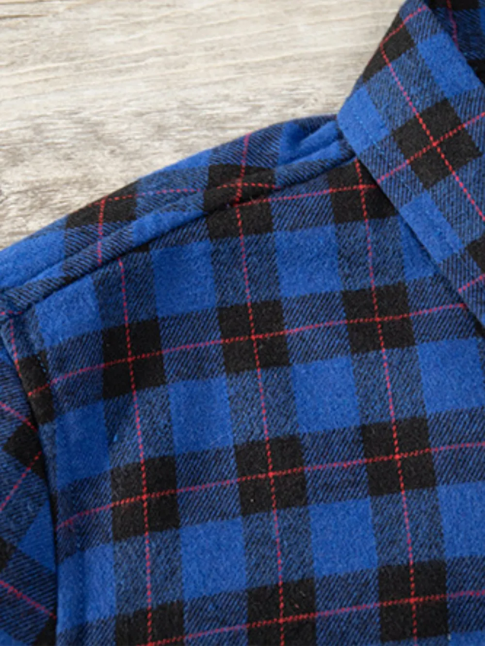 Men's Plus Size Plaid Button Up Long Sleeve Shirt, image 3
