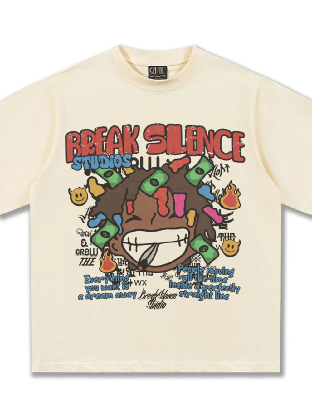 Men's Break Silence Graphic Relaxed Fit T-Shirt, image 3