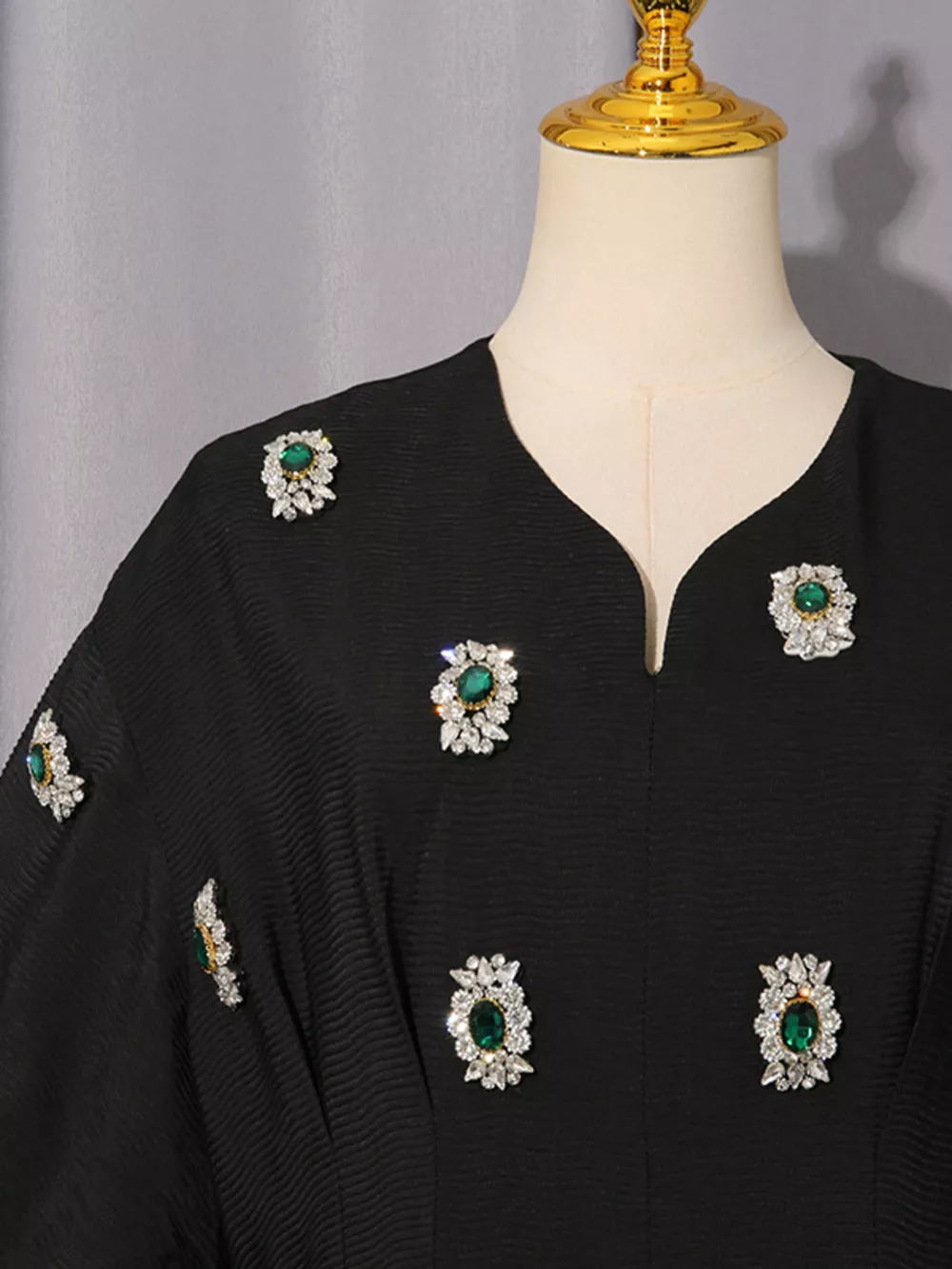 Embellished Puff Sleeve Midi Dress, image 6
