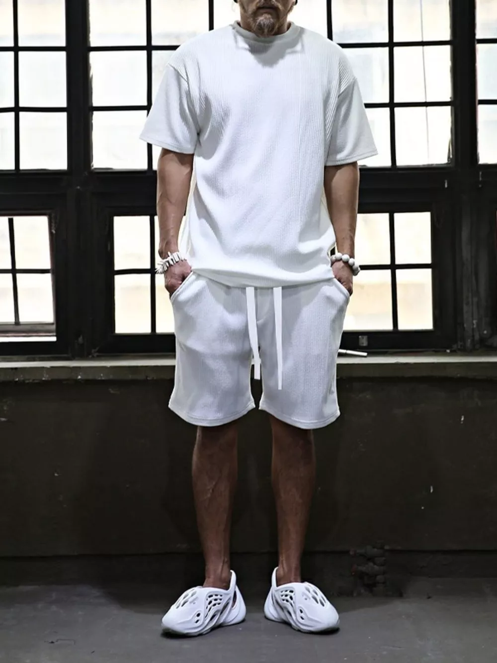 Men's Full Size Short Sleeve Top and Shorts Set Plus Size, image 5