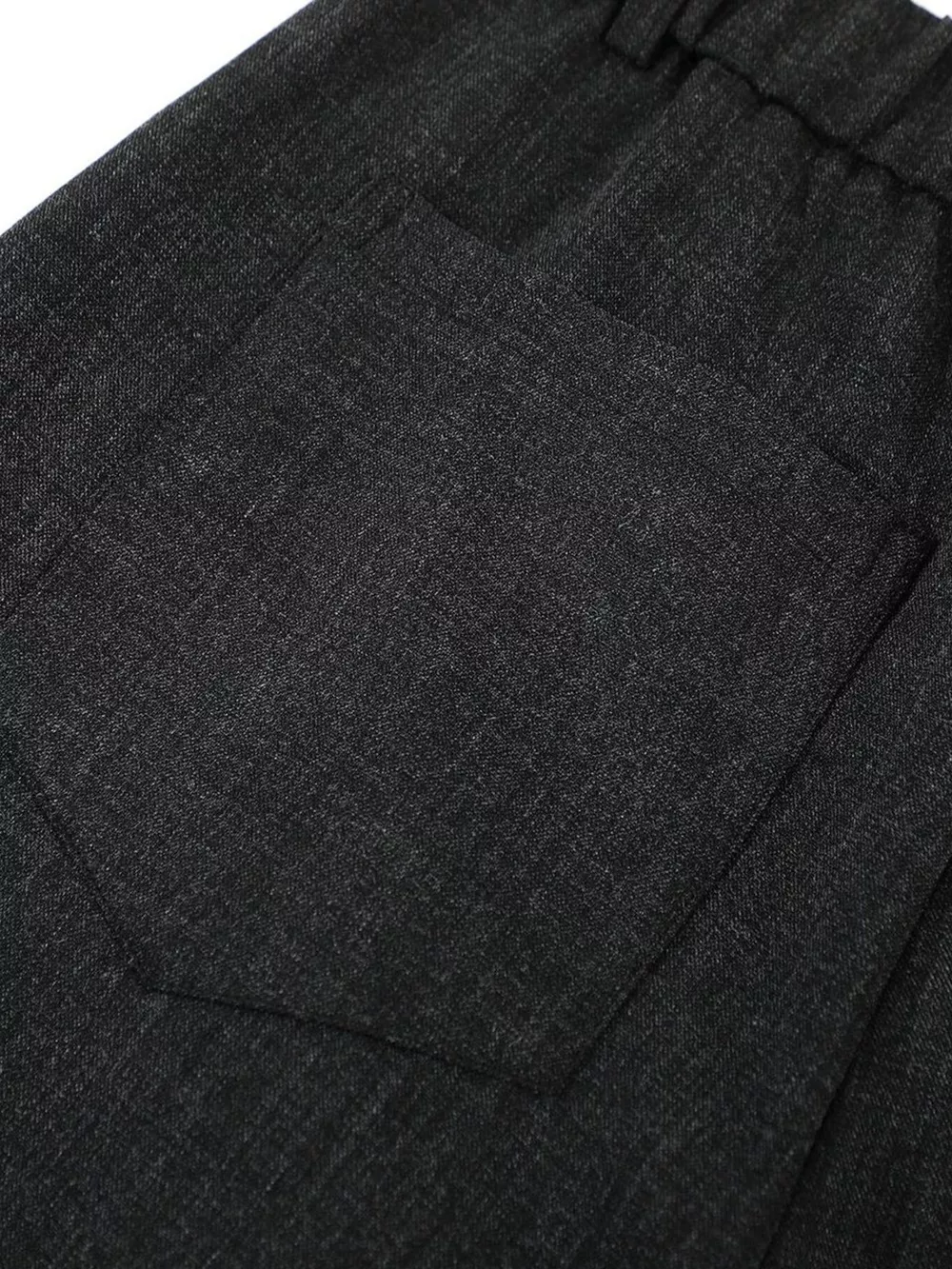 Men's High-Waisted Pleated Wide-Leg Capri Pants, image 13