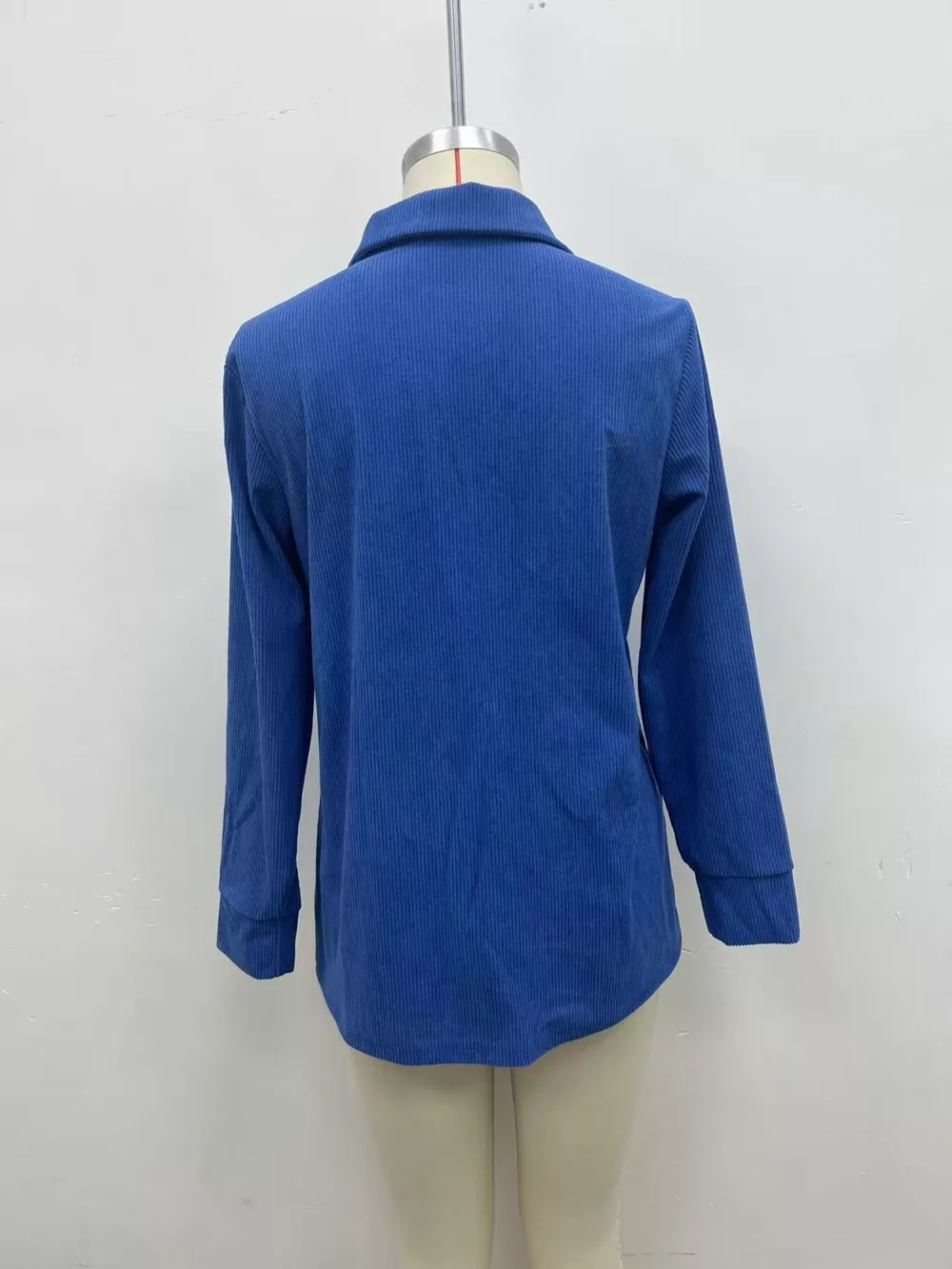 Full Size Button Detail Long Sleeve Top Plus Size, image 9