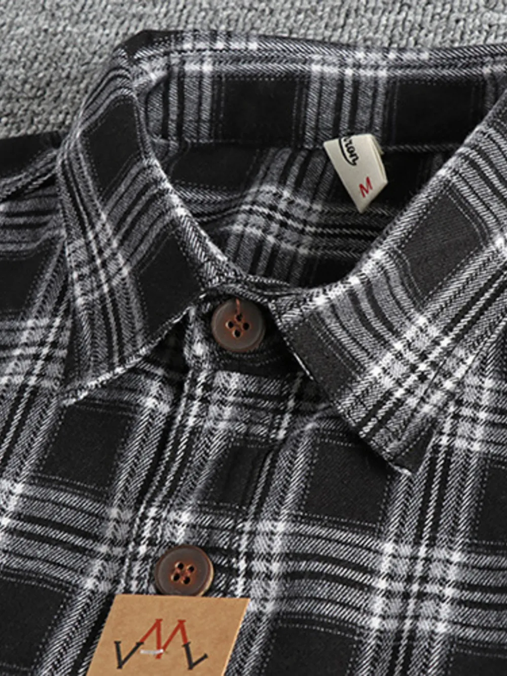 Men's Plus Size Plaid Button Down Shirt, image 8