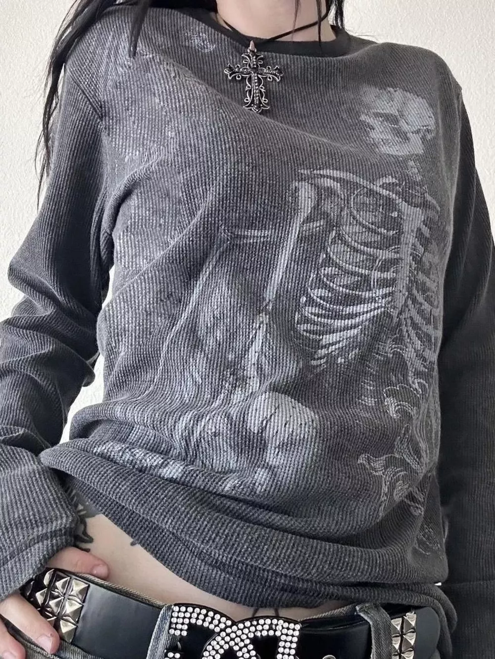 Skeleton Long Sleeve T-Shirt, image 9