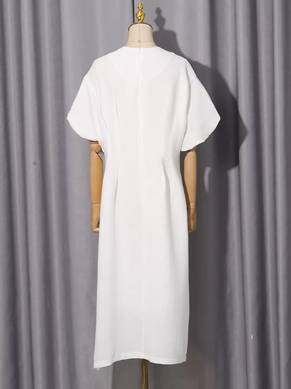 Embellished Puff Sleeve Midi Dress, image 16
