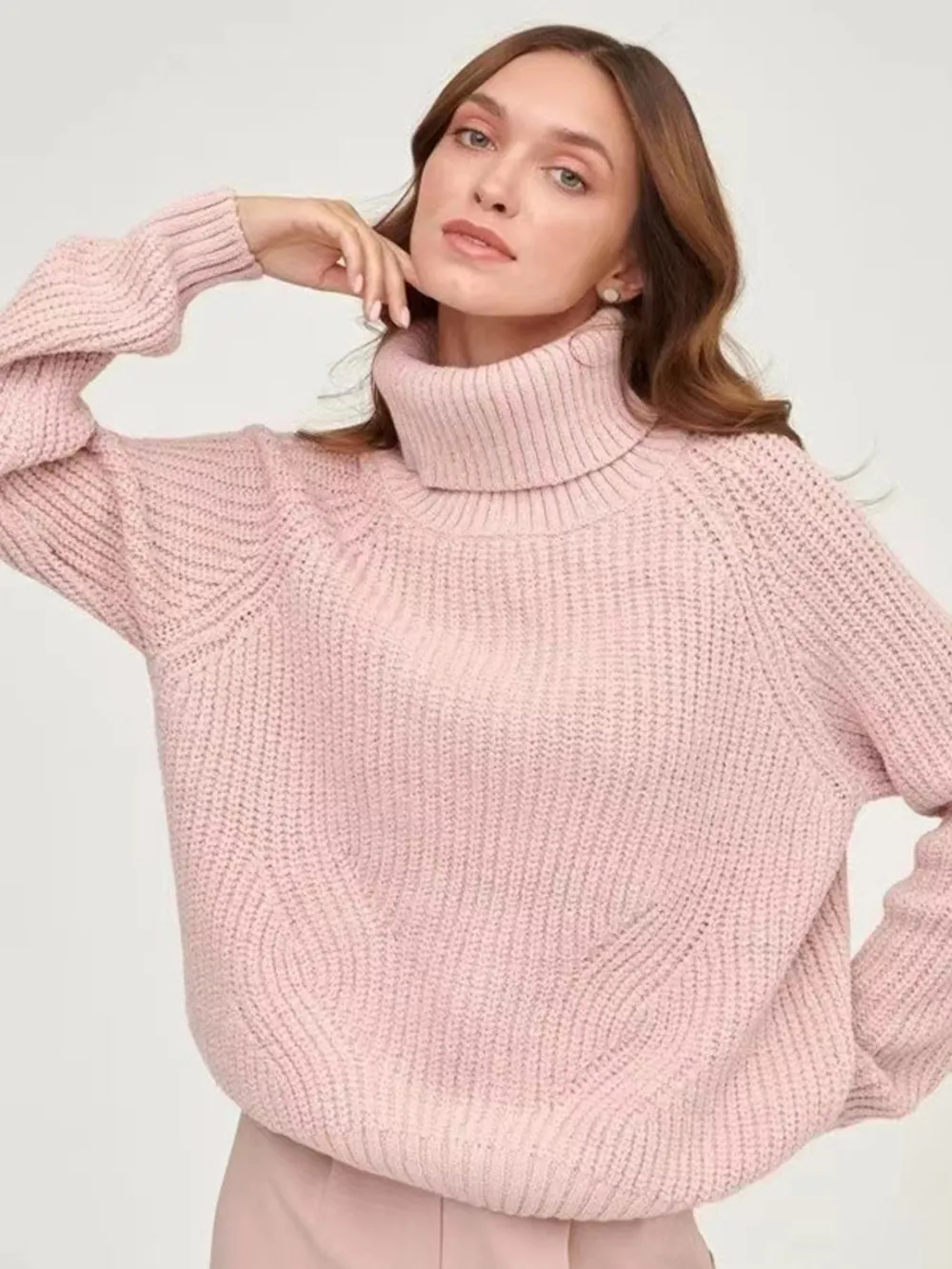 Turtleneck Long Sleeve Sweater, image 11