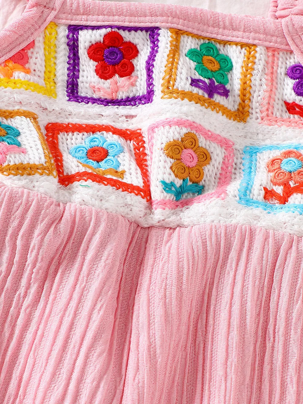 Children's Crochet Ruffle Trim Jumpsuit, image 12