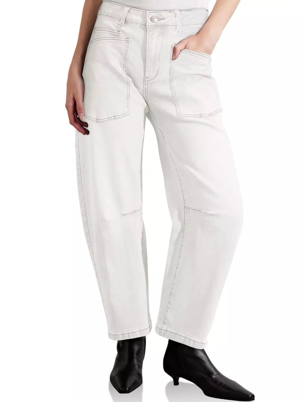 Wide-Leg Jeans with Patch Pockets, image 21