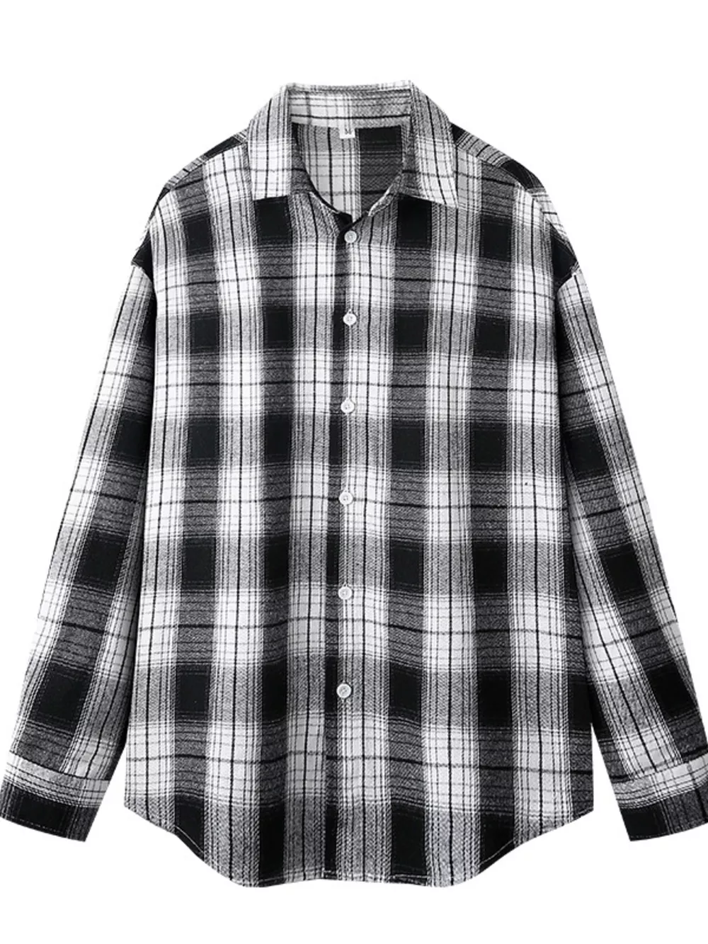 Men's Plus Size Casual Plaid Button Up Shirt, image 4